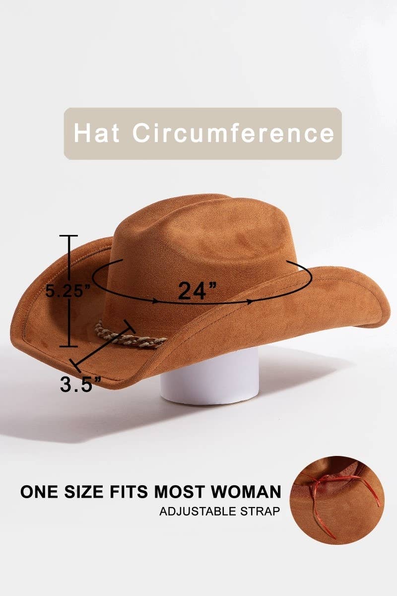 Rope Band Cowboy Hat