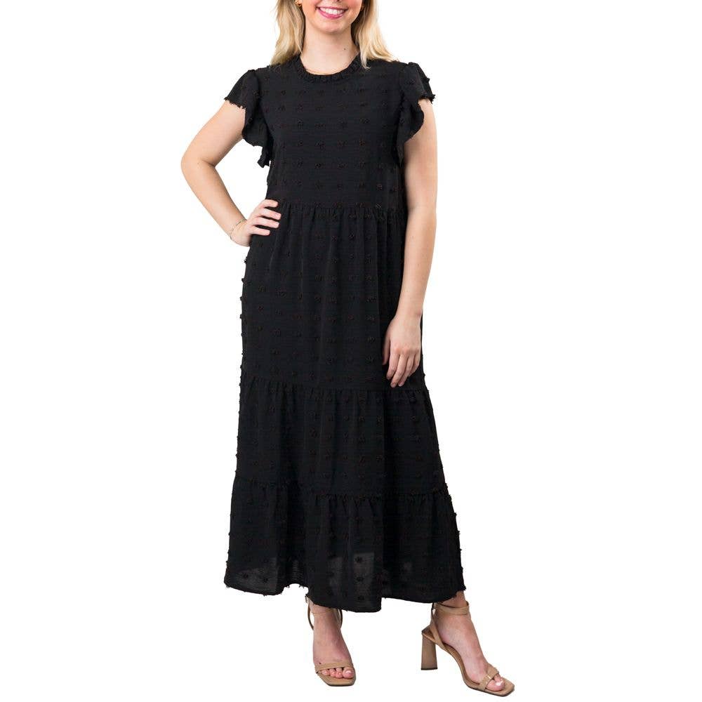 Lizzie Swiss Dot Midi Dress