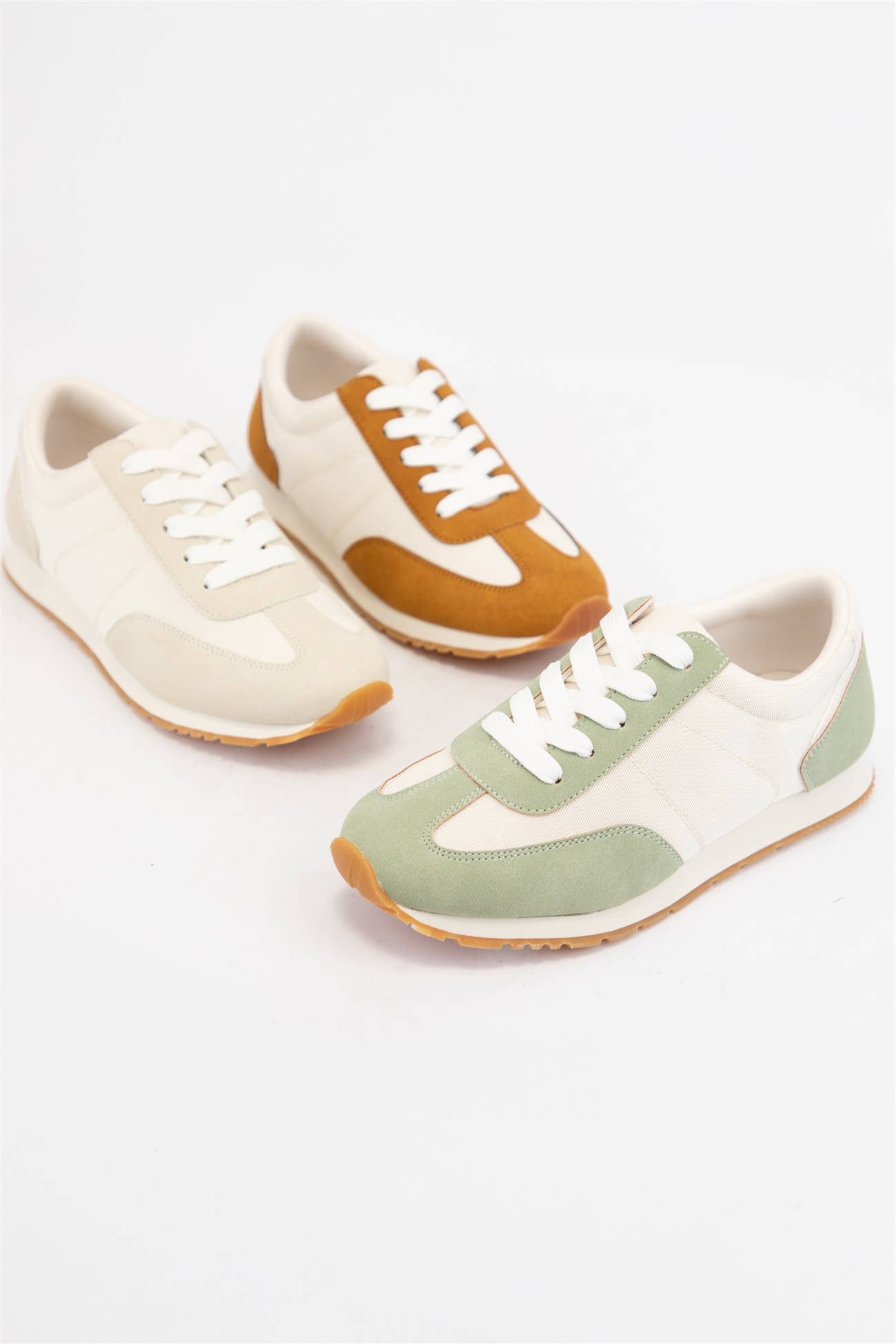 CARRIE Retro Runner Sneakers Color Block Casual Running Shoe