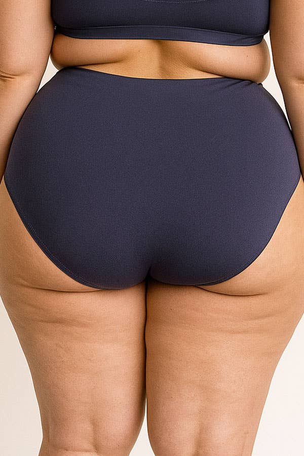 Plus Size Laser Cut Seamless Panty - 6 Color-90079-PTY-6-C01