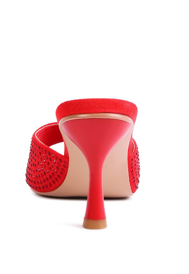 Imprint Diamante Stud Slip On Sandals
