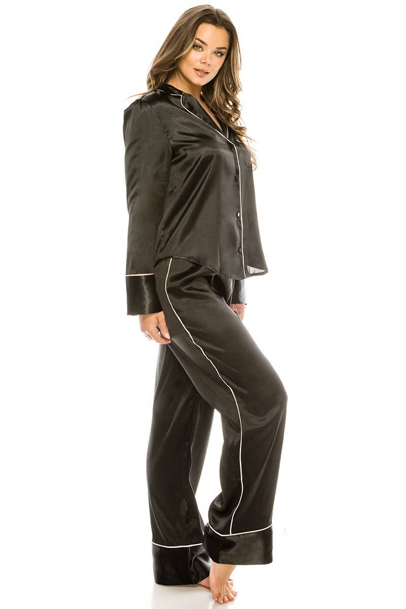 Youmita 2 Pc Satin Pj Set-YM-20183-PJS