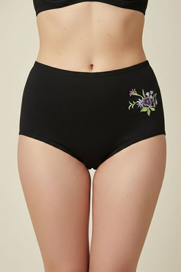 Youmita Flower Embroidery Mama Panty-532-PTY-12-C03