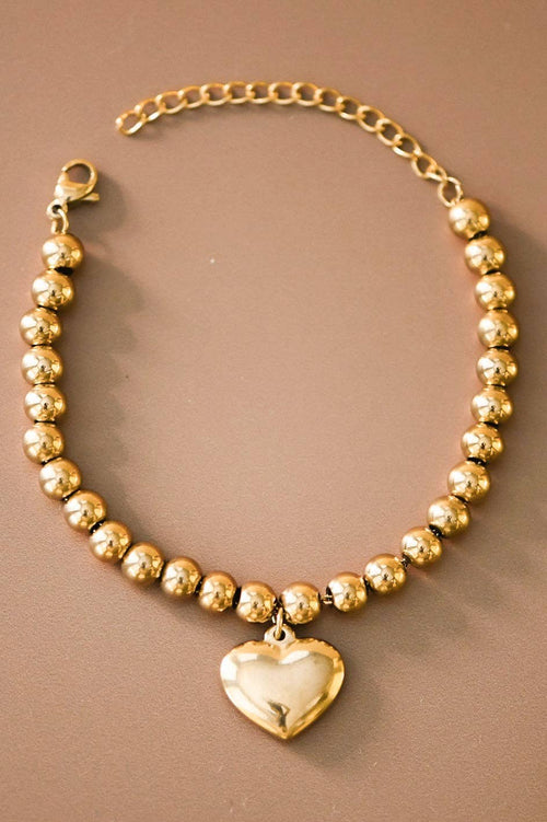 18K Gold Plated Waterproof Stainless Steel Chain Bracelet - 7529