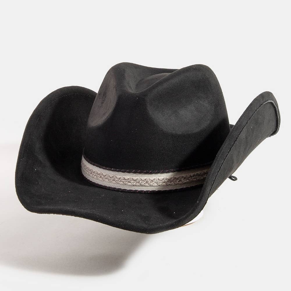 Zig Zag Pattern Band Cowboy Hat