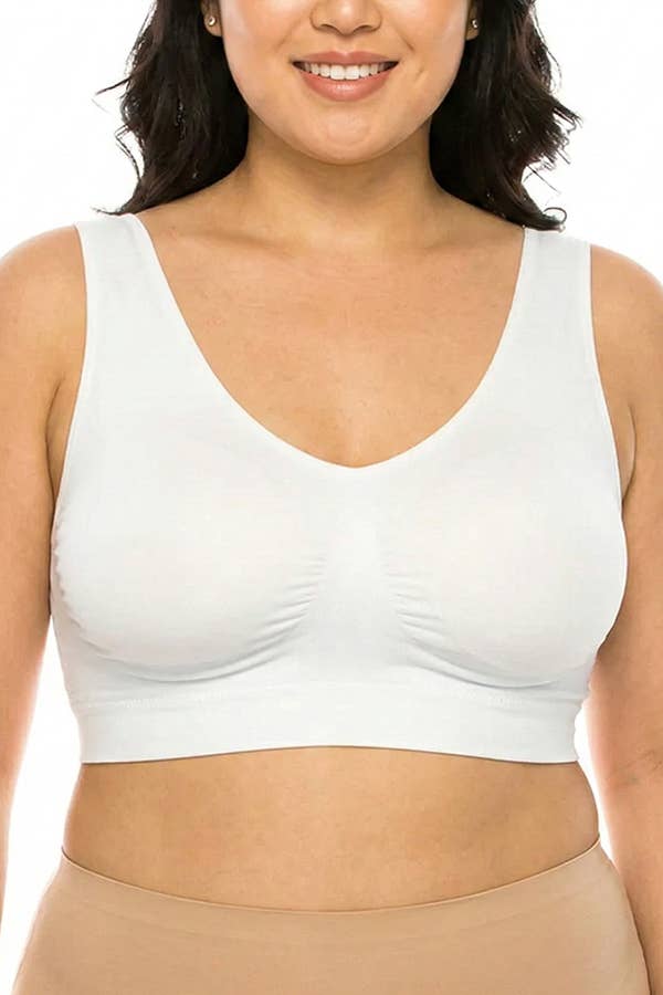 Comfortable  Microfiber Fabric Seamless Bra-YM-SB-72147