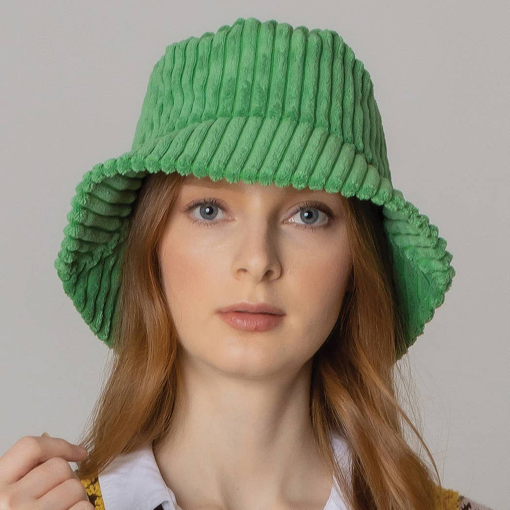 Solid Corduroy Bucket Hat