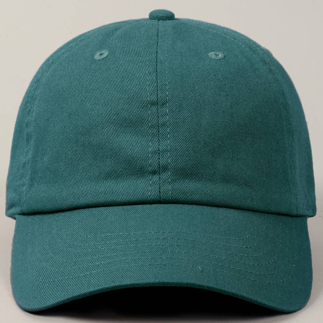 Stone Washed Cotton Solid Color Baseball Cap