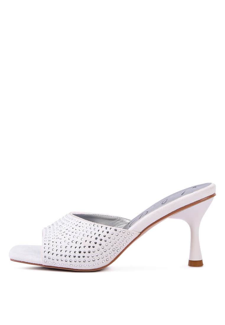 Imprint Diamante Stud Slip On Sandals