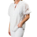 Tonya Eyelet Breezy Cotton Top - Limited Sizes Special