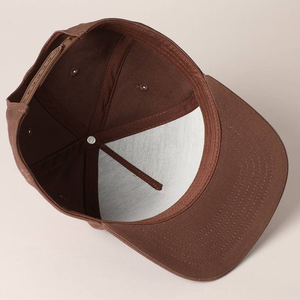 Solid Colored Cotton 5 Panel Baseball Cap