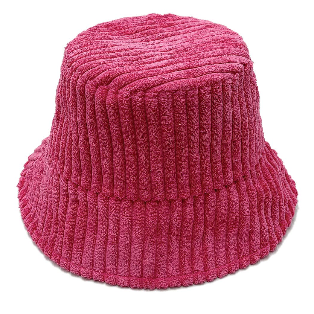 Solid Corduroy Bucket Hat