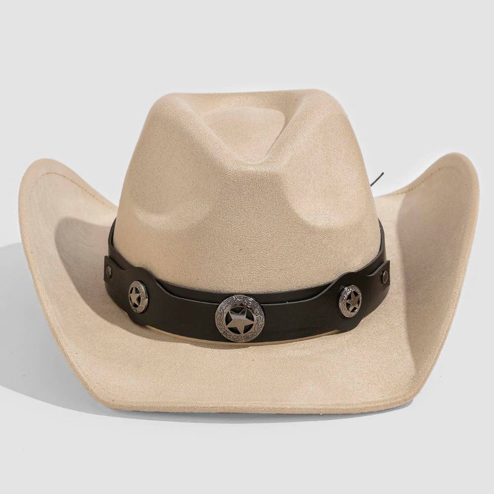 Engraved Western Stars Strap Western Cowboy Hat
