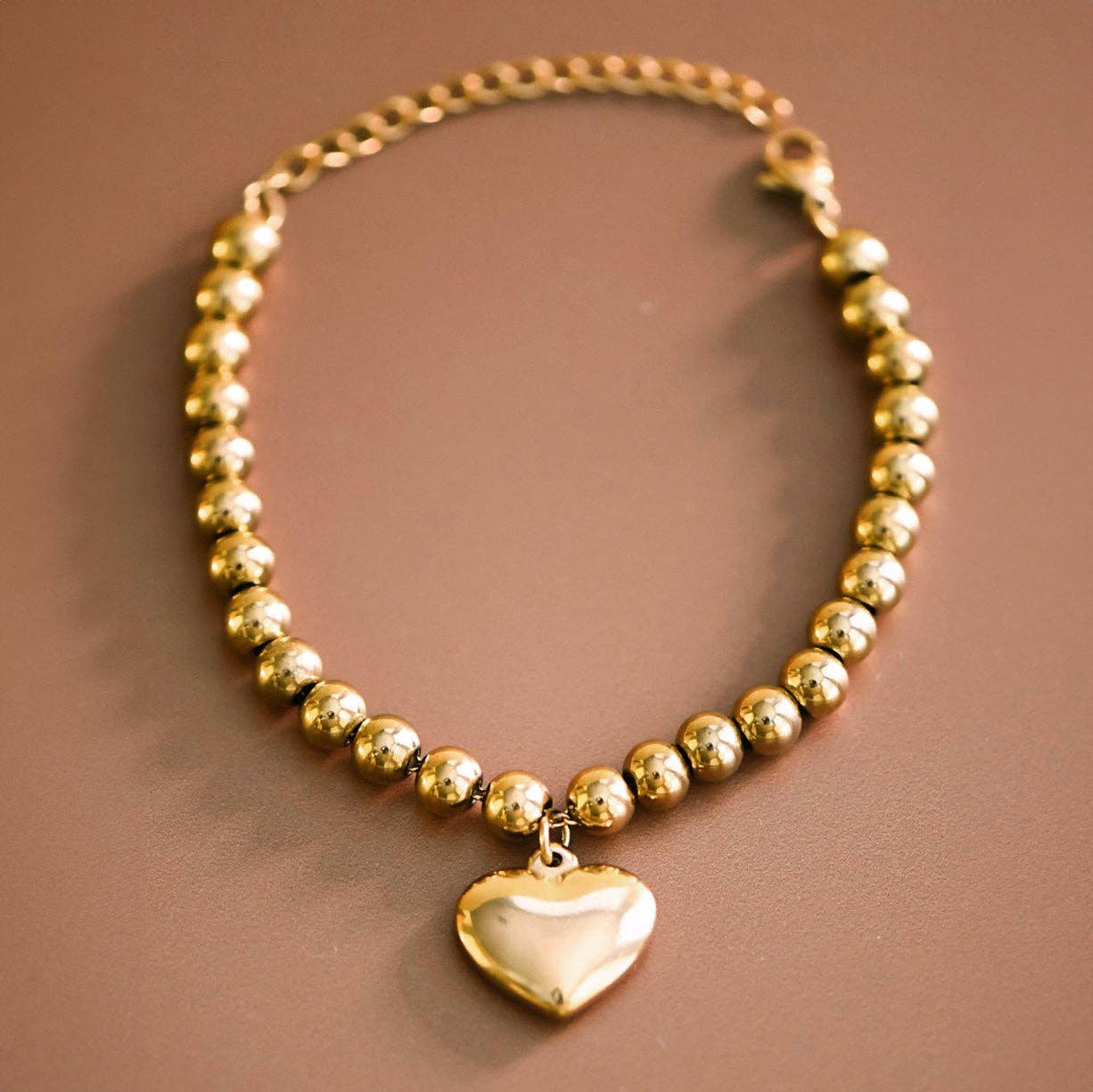 18K Gold Plated Waterproof Stainless Steel Chain Bracelet - 7529