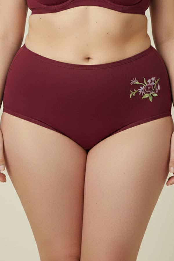 Youmita Flower Embroidery Mama Panty-532-PTY-12-C03
