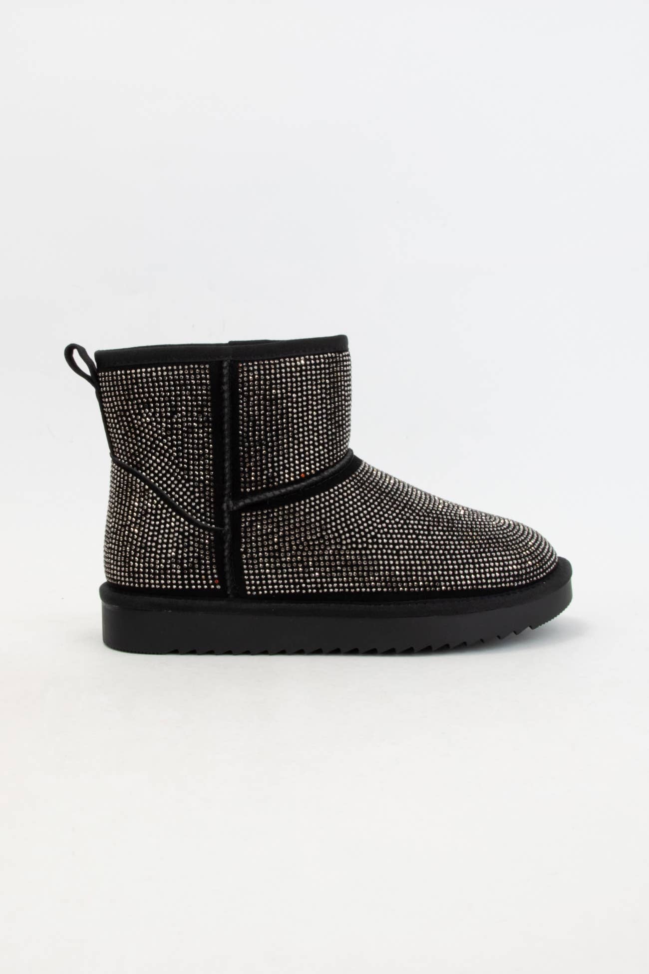 PRESLEY BEDAZZLED GLAM SHERPA BOOTIES