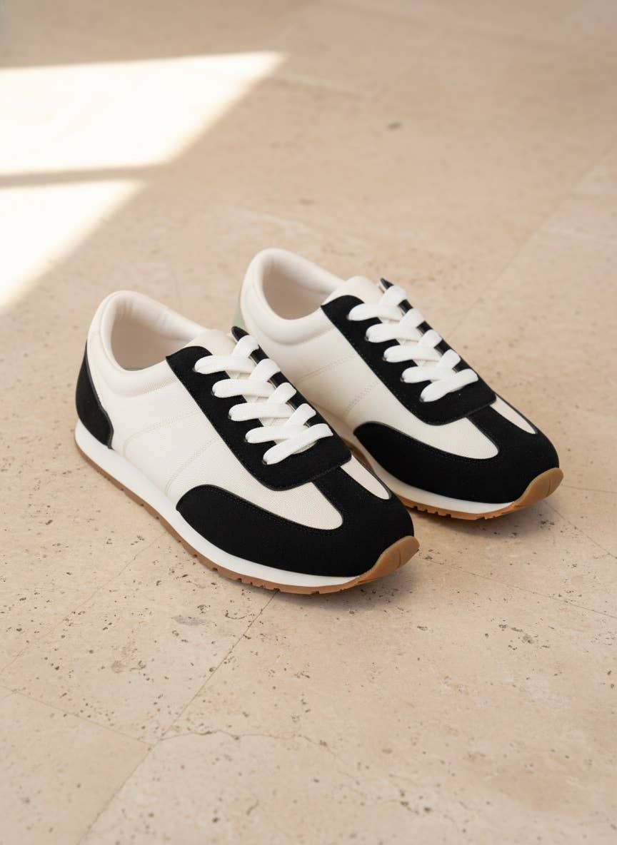 CARRIE Retro Runner Sneakers Color Block Casual Running Shoe