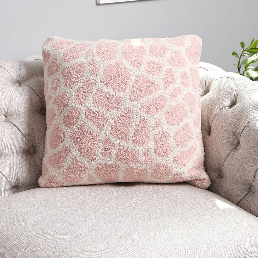 Luxury Soft Giraffe Print Cushion Cover