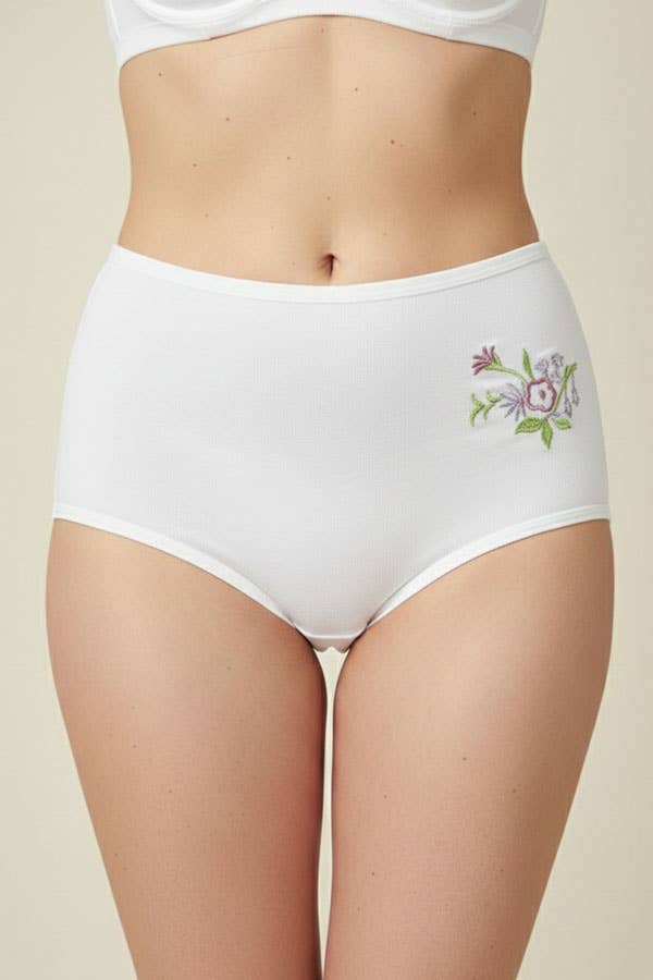 Youmita Flower Embroidery Mama Panty-532-PTY-12-C03