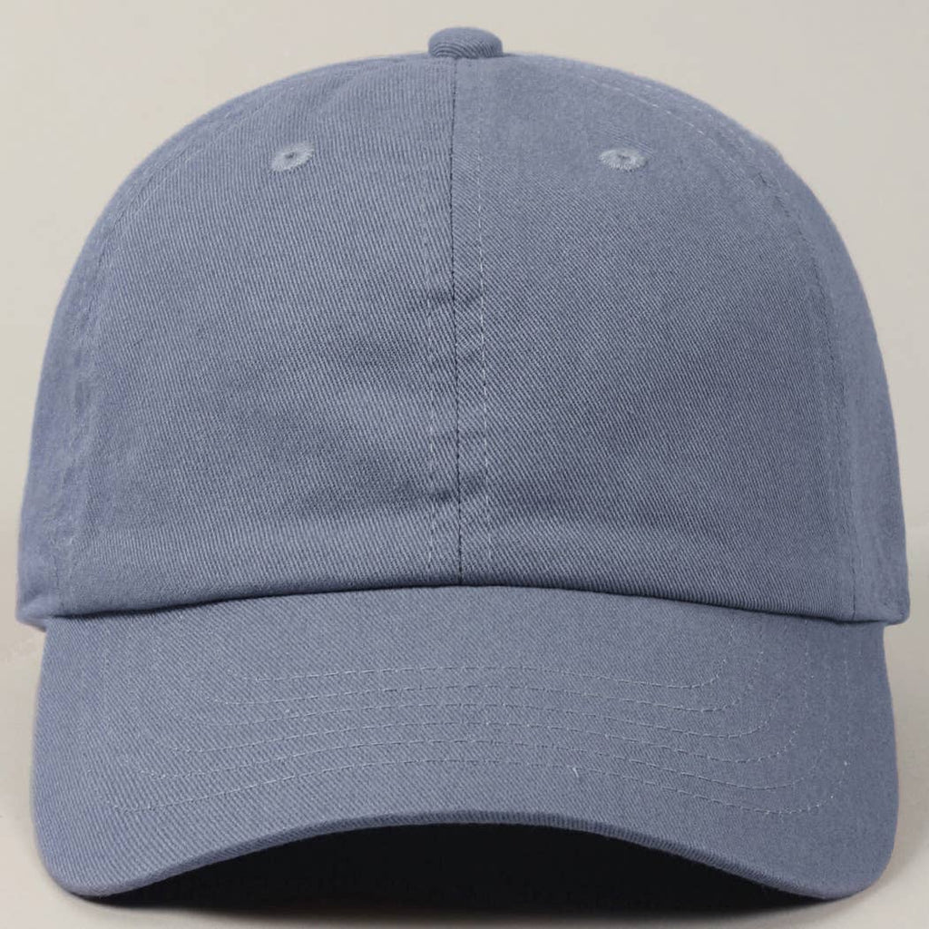 Stone Washed Cotton Solid Color Baseball Cap