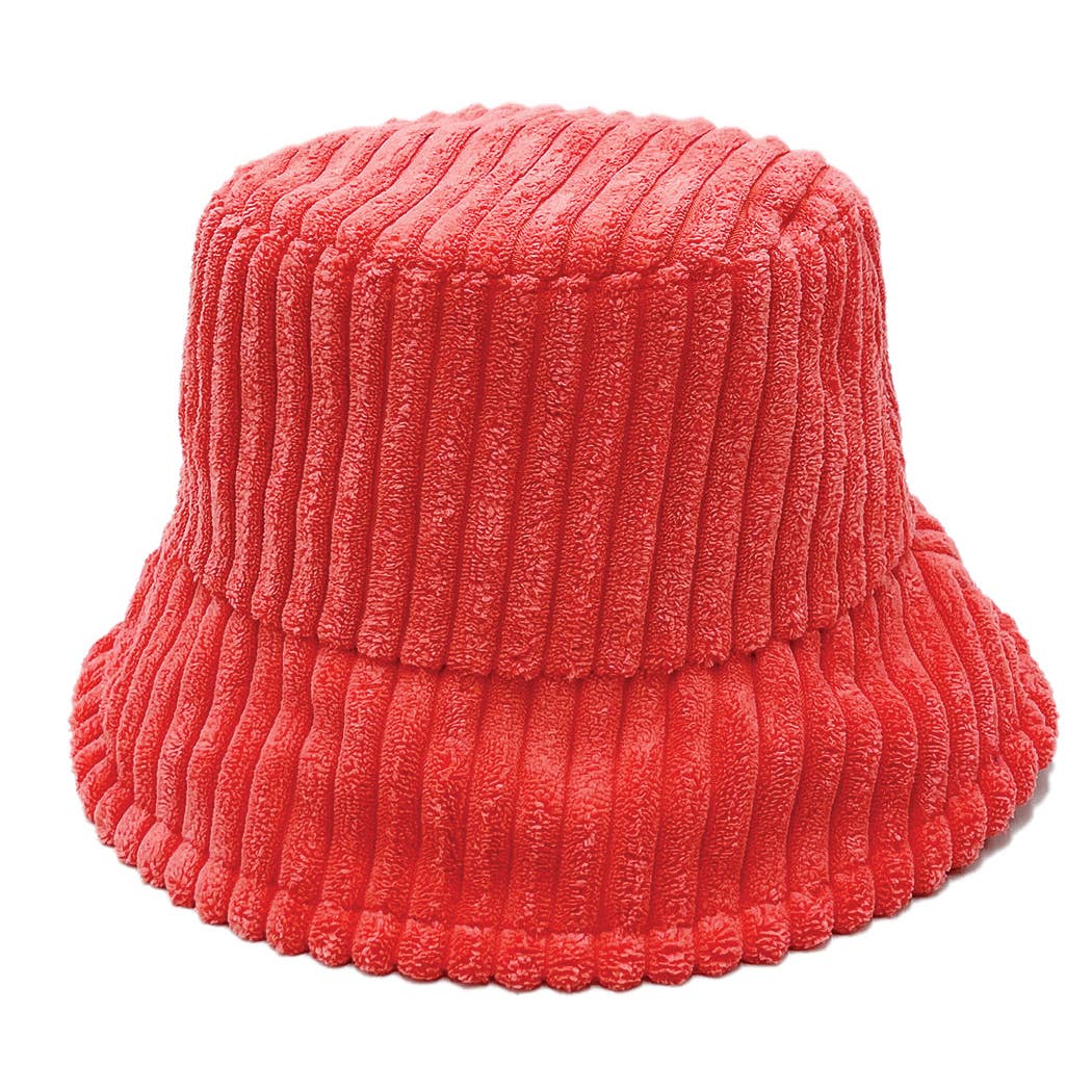 Solid Corduroy Bucket Hat