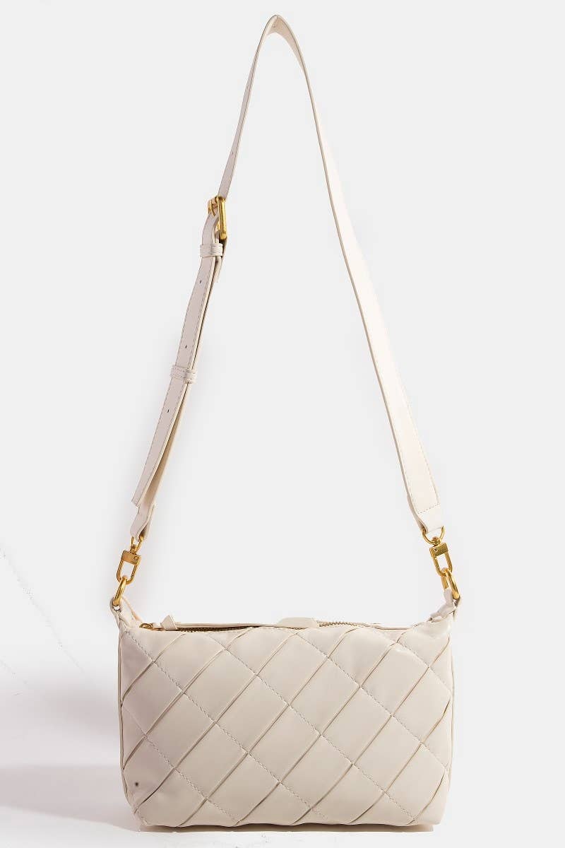 Leather Woven Hand Bag