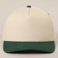 Solid Two-Tone Cotton 5 Panels Baseball Cap