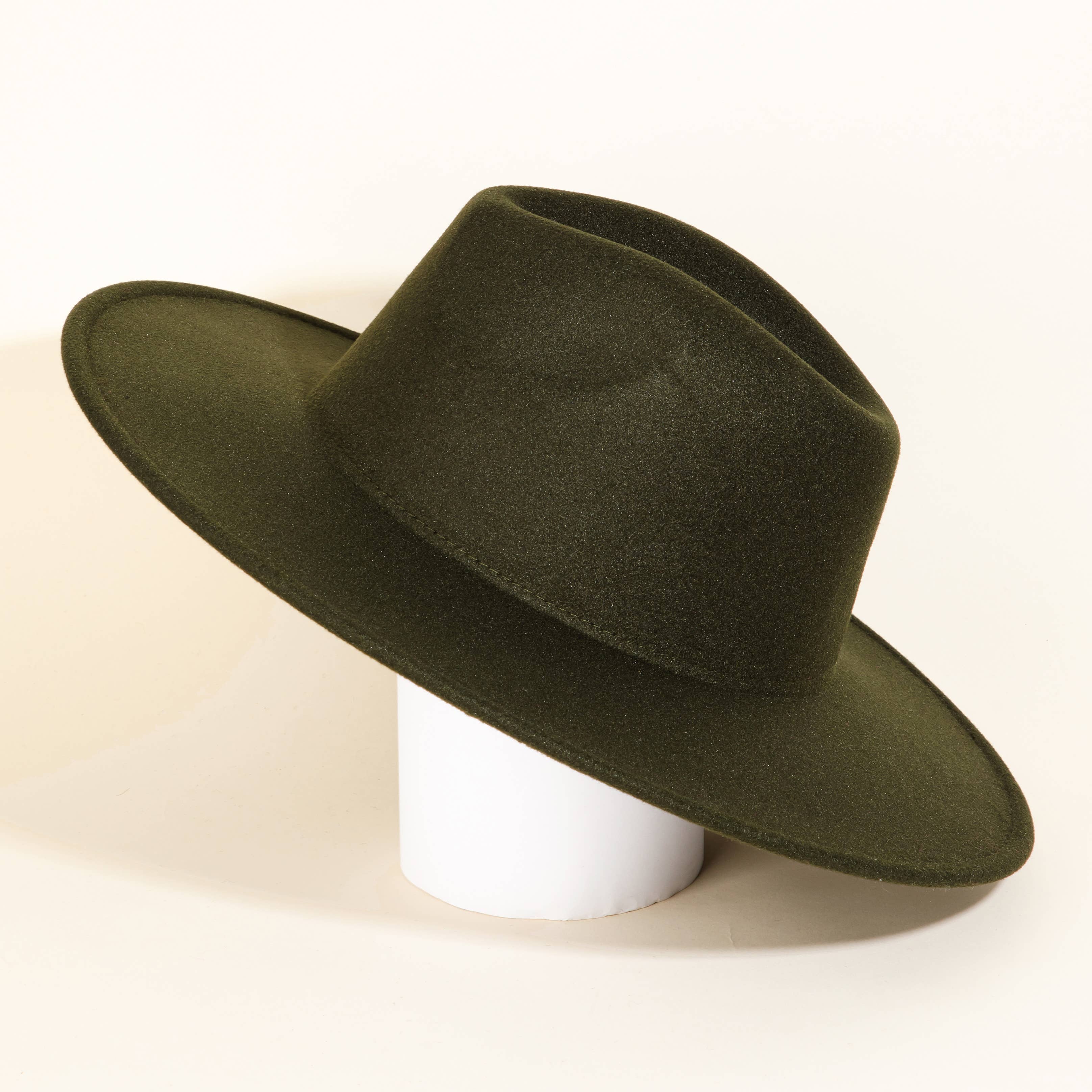 Flat Brim Fedora Fashion Hat