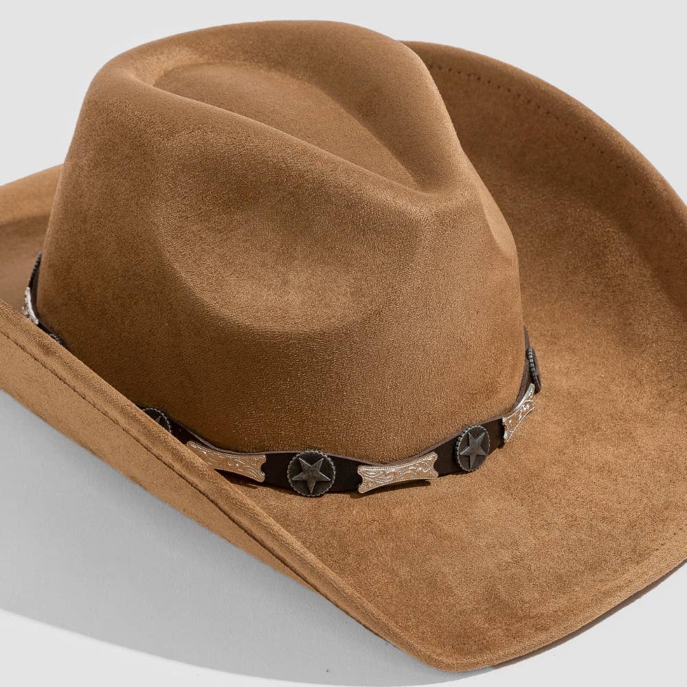 Western Engraved Buckle Belt Cowboy Hat