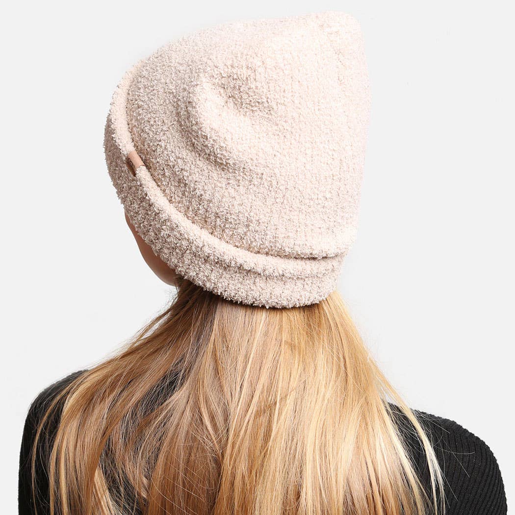 Solid Luxury Soft Double Layered Knitted Beanie