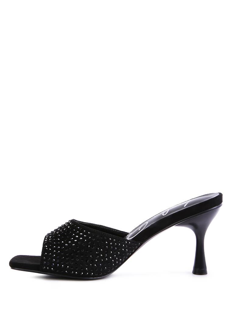 Imprint Diamante Stud Slip On Sandals