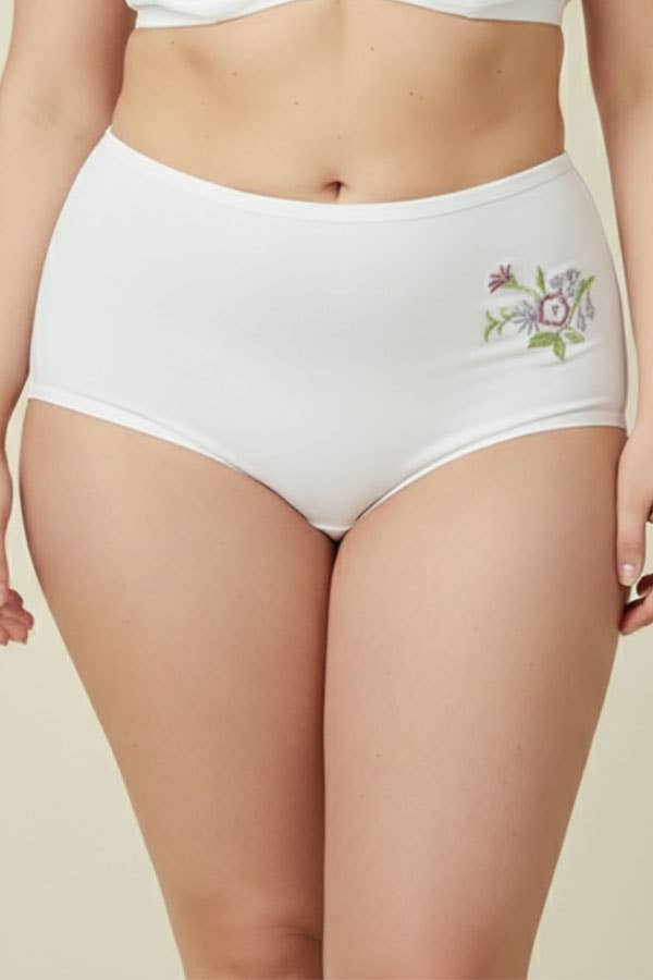 Youmita Flower Embroidery Mama Panty-532-PTY-12-C03