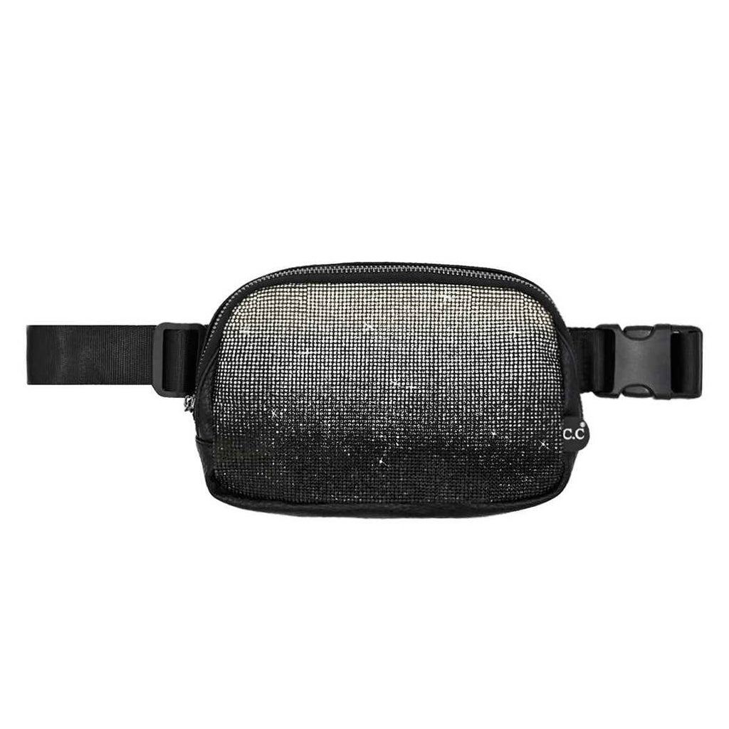 Ombre Rhinestone Fanny Pack Belt Bag