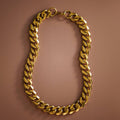 18K Gold Plated Waterproof Stainless Steel Chain Necklace - 7234