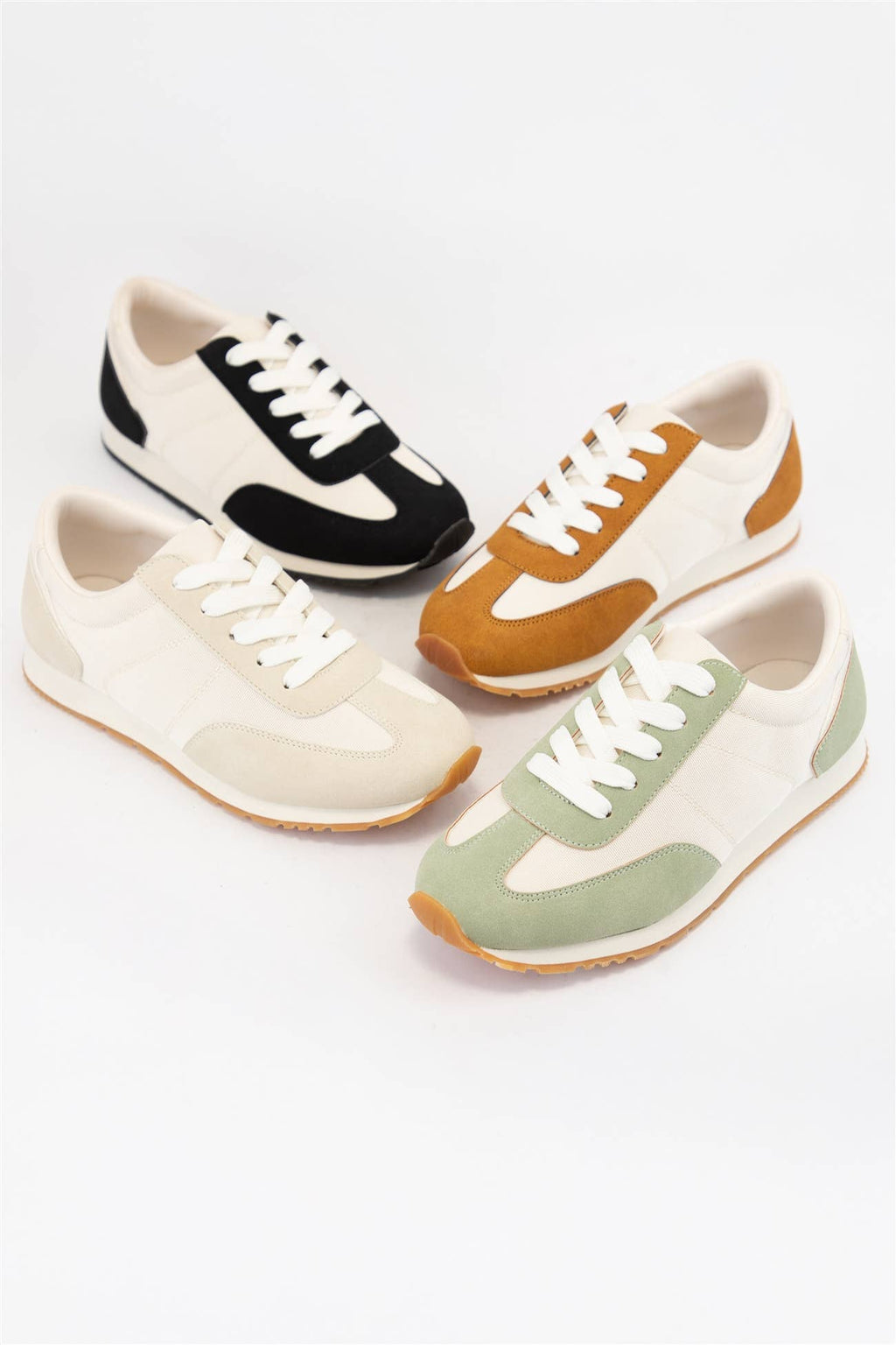 CARRIE Retro Runner Sneakers Color Block Casual Running Shoe