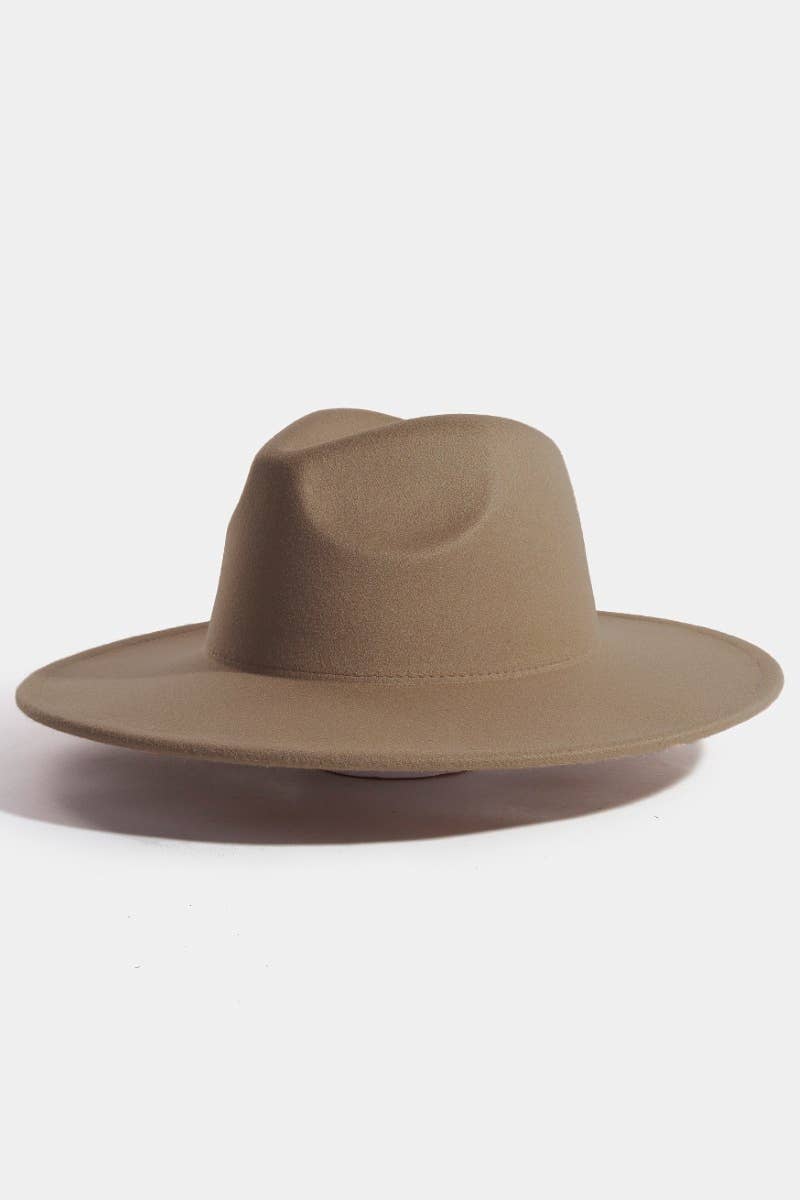 Flat Brim Fedora Fashion Hat