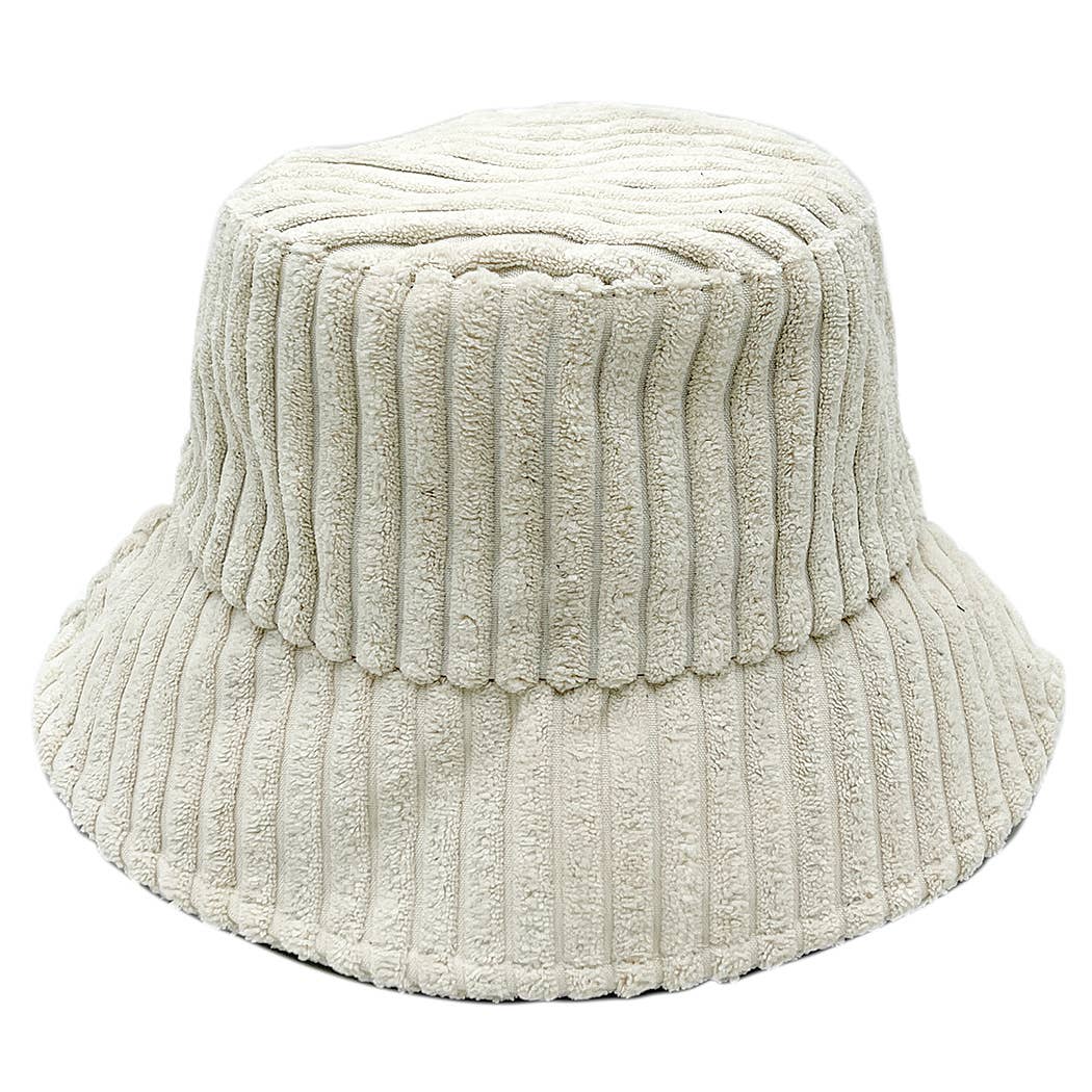 Solid Corduroy Bucket Hat