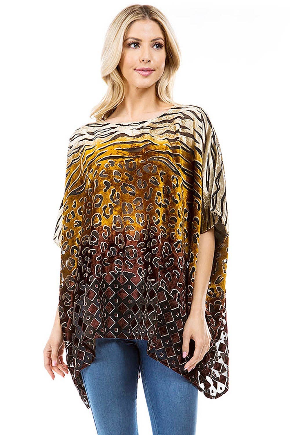 Short Kaftan Burnout Velvet