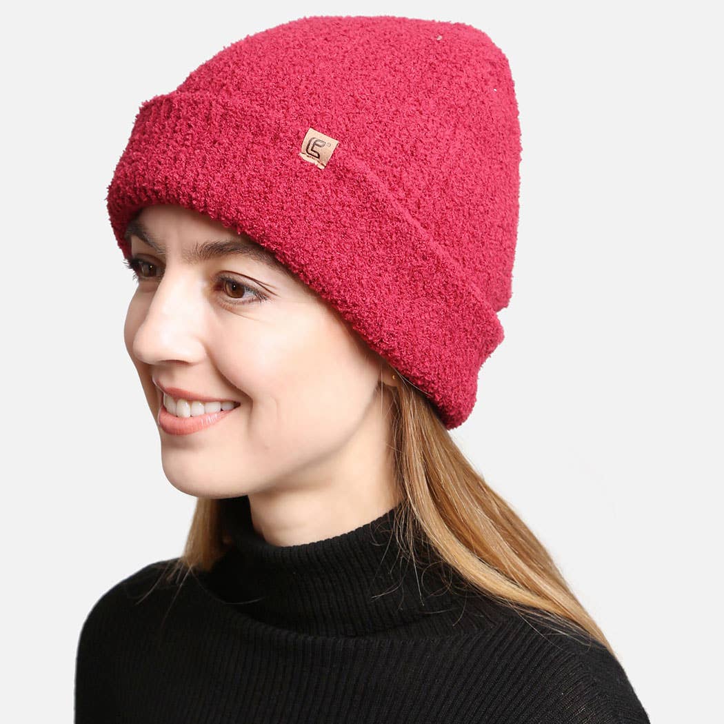 Solid Luxury Soft Double Layered Knitted Beanie