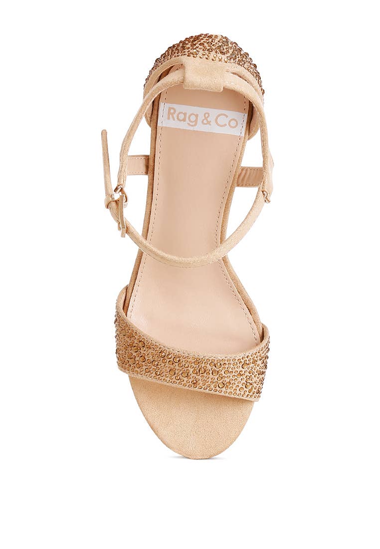 Navoli Rhinestones Embellished Sandals