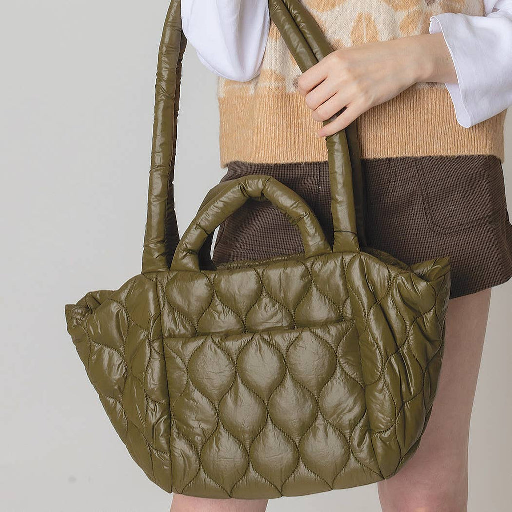 Wave Padded Shoulder Bag