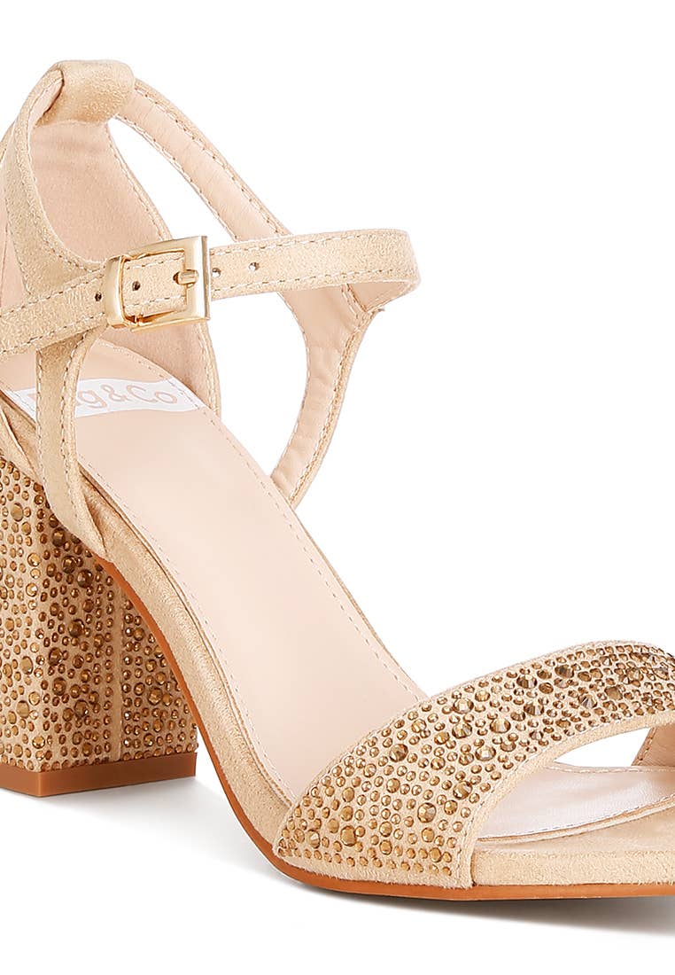 Navoli Rhinestones Embellished Sandals