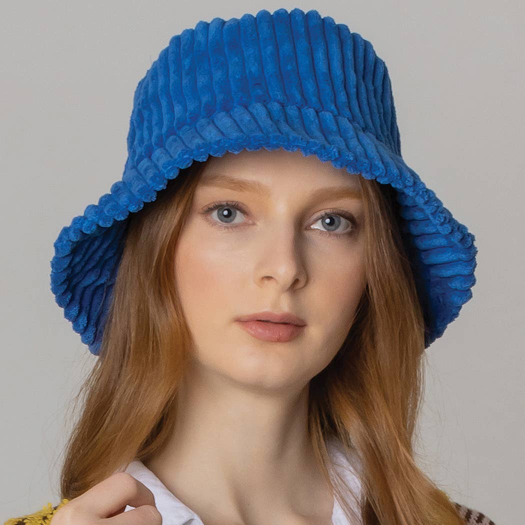 Solid Corduroy Bucket Hat