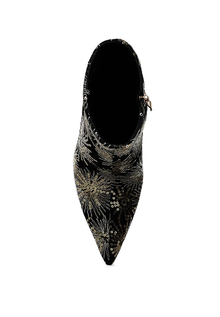 Oleander Sequin Embellished Stiletto Boots (Copy)