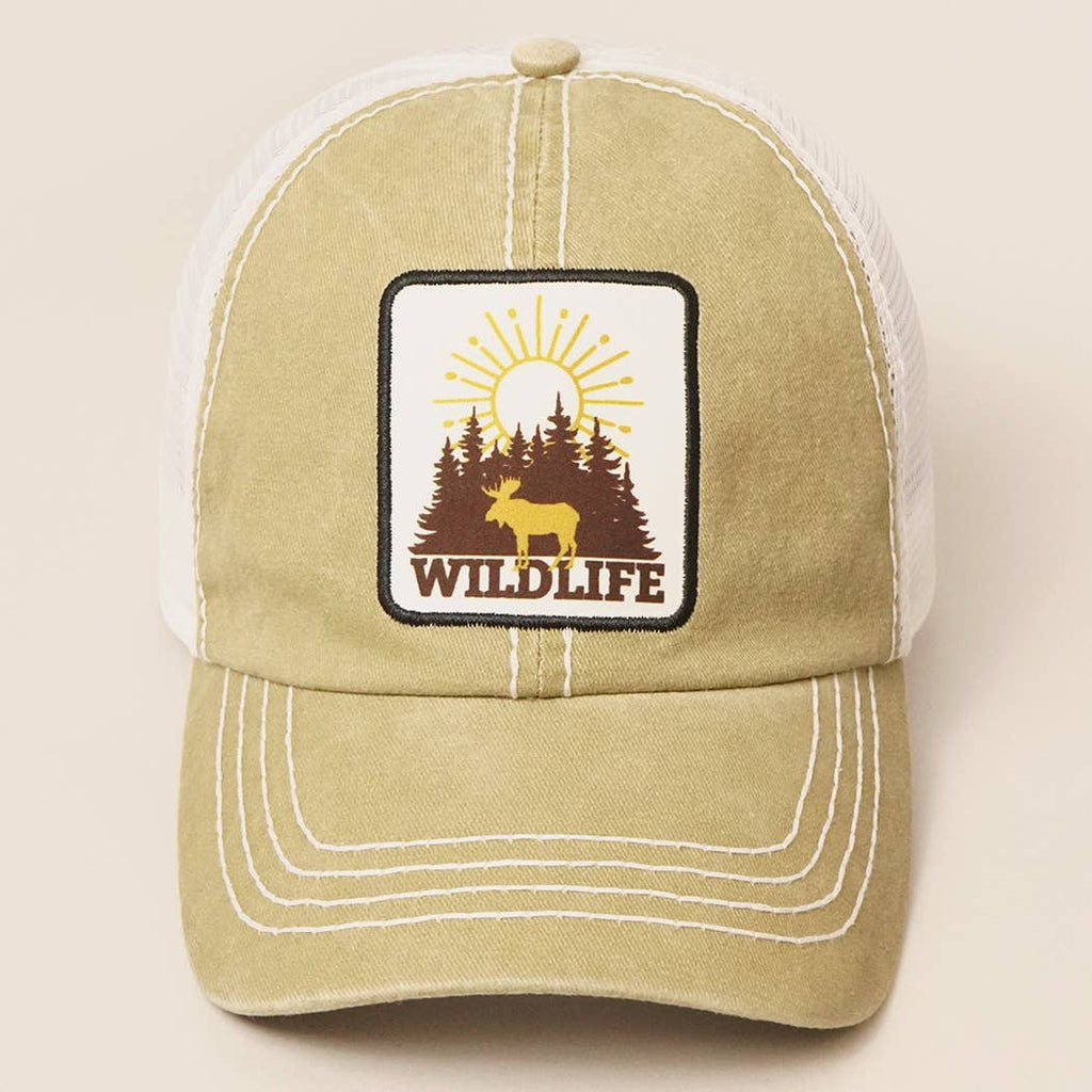 Wild Life Patch Mesh back Baseball Cap