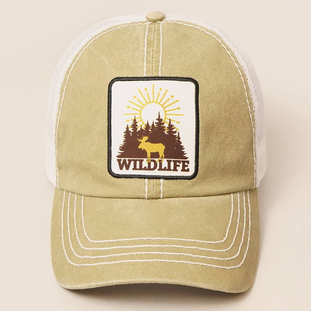Wild Life Patch Mesh back Baseball Cap