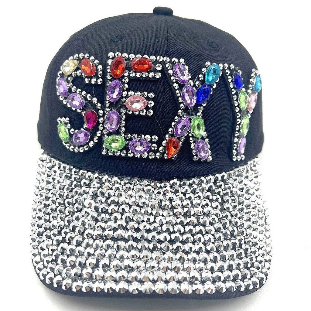Bold SEXY Rhinestone Cap Hat