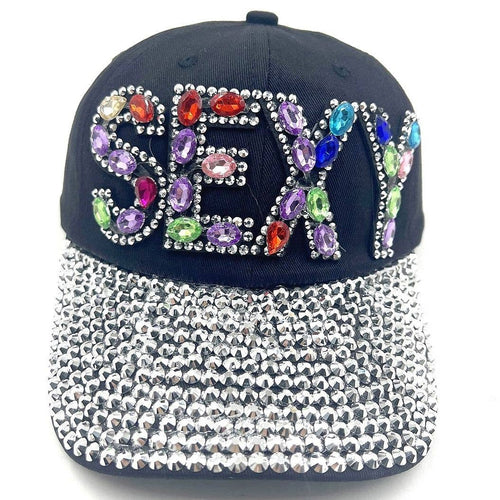 Bold SEXY Rhinestone Cap Hat