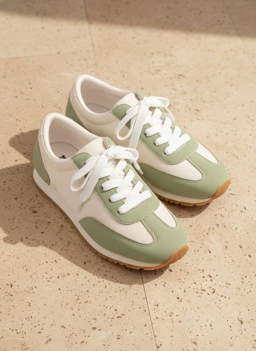 CARRIE Retro Runner Sneakers Color Block Casual Running Shoe