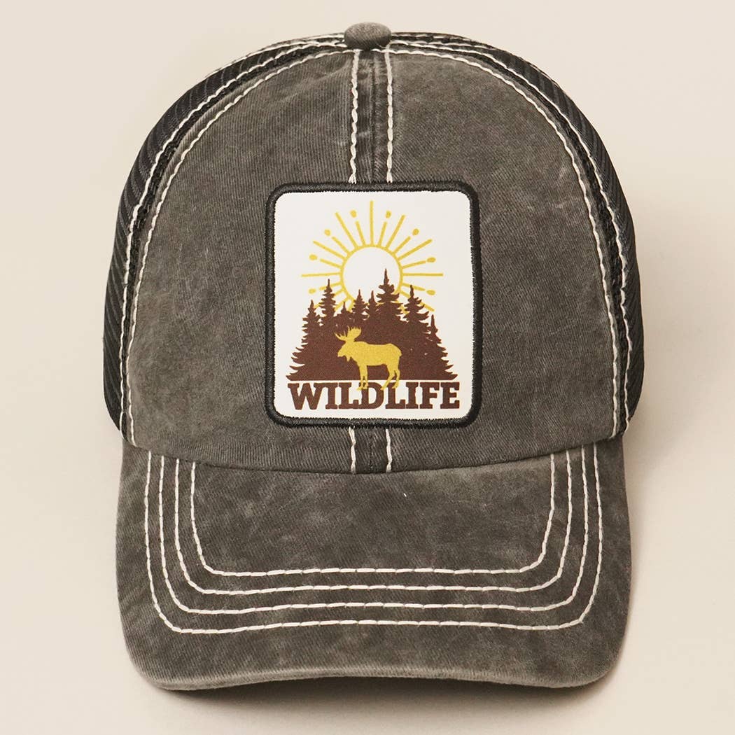 Wild Life Patch Mesh back Baseball Cap